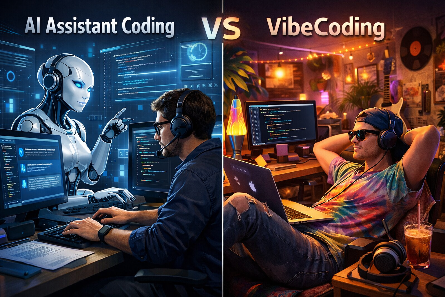 AI Assistant Coding vs Vibe Coding